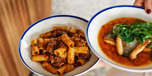Pasta and other Italian dishes are on the menu at The Gertrude Hotel.