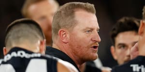 Carlton coach Michael Voss is raising the bar for the Blues in 2023.