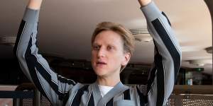 Can’t help himself:David Hallberg’s ballet arms demonstrate a point over lunch.