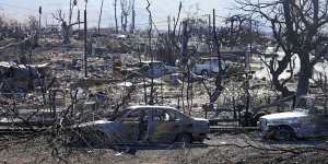 Hawaiian officials have urged tourists to avoid travelling to Maui as many hotels prepare to house evacuees and first responders on the island where a wildfire demolished a historic town and killed dozens.