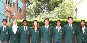 The class of 2016:James Ruse Agricultural High School achieved the triple – first overall,first in higher English and first in Maths.