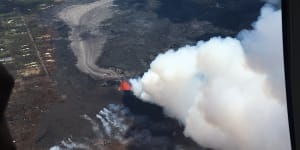 Canberra academic's aerial video,photos show dramatic Hawaii eruption