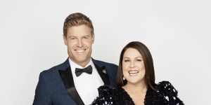 I'm A Celebrity ... Get Me Out of Here! hosts Dr Chris Brown and Julia Morris. 