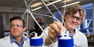 Dr Simon Cobbold (left) and Professor David Komander at WEHI have added a new layer of knowledge to how our body regulates sugar.