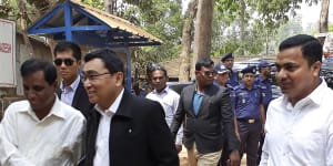 'Heated words':Myanmar minister meets Rohingya refugees