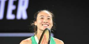 Qinwen Zheng advanced to her maiden grand slam final with straight-set win over Ukrainian qualifier Dayana Yastremska.