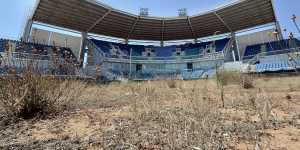 The softball stadium for the Athens Olympics has largely been abandoned since 2004.