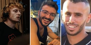 Yotam Haim,Alon Shamriz and Samer Al-Talalka have been identified as the three hostages killed.