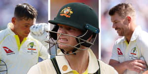 Labuschagne,Smith and Warner:One ton and one 50 in 18 innings not good enough