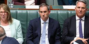 Plenty to think about … Chalmers in Tuesday’s question time.