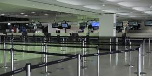 Bad for business:airports were empty for much of 2020,as travel restrictions curbed flights. 