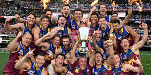 AFL grand final as it happened:Party time in old Fitzroy after Brisbane’s redemption flag