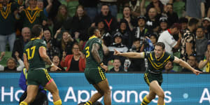 Pacific Championships 2023 as it happened:Kangaroos dominate Kiwis after Murray makes history and Collins bags double,Jillaroos lose to Kiwi Ferns for first time since 2016