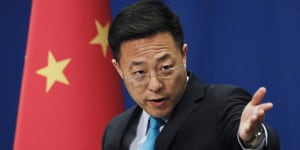 Chinese foreign ministry spokesperson,Zhao Lijian:“Forming closed and exclusive ‘cliques’ targeting other countries runs counter to the trend of the times ... wins no support and is doomed to fail.” 