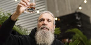 George Cremasco,co-founder of Mountain Distilling,can mature a single malt in 14 days. 