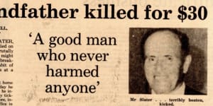 Newcastle Herald article dated December 24,1980,about the death of Richard Slater.