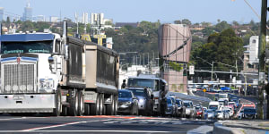 A stretch of Victoria Road through Drummoyne,Balmain and Rozelle has been worst-affected by the opening of the interchange.