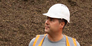 Greenlife Resource Recovery co-director Domenic Vitocco at the company’s Bringelly premises.