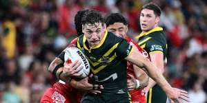 South Sydney star Cameron Murray in action for the Kangaroos.