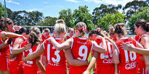 The Swans have almost 300 girls in their academy program - and they now have an AFLW team to aspire to.