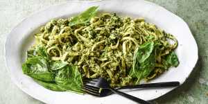 Charred broccoli pesto. 