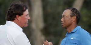 Woods,Mickelson to stage celebrity match in May