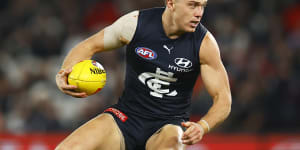 The Blues,led by Patrick Cripps,have been handed a slate of prime time matches through the opening 15 rounds of the 2023 campaign.