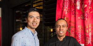 Manager Adrian Law and chef Daniel Mark. 