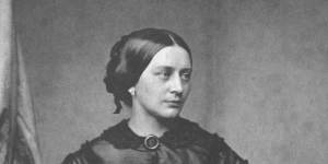 Clara Schumann pictured around 1850.