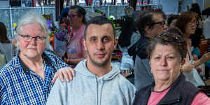 Queen Victoria Market traders - Fahna Ammett,Frank Fontana and Rose Ansaldo - say the government’s car park levy would spell the death of the market