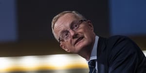 RBA governor Philip Lowe speaking at the National Press Club on Wednesday said it was now plausible interest rates would climb this year.