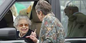 The Queen at the Royal Windsor Horse Show on Friday.
