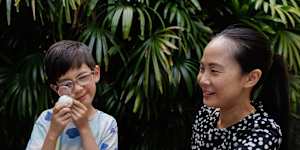 Anh Tran-Nam and her son Jake.