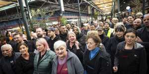 About 50 Preston Market traders gathered on Friday concerned about their businesses potentially shutting down.
