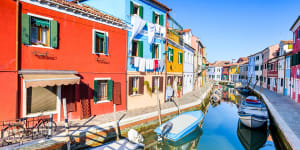 Burano is a quiet part of overcrowded Venice.