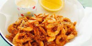 Go-to dish:Crispy school prawns with aioli and lemon $16.