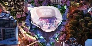 An artists impression of the proposed $2 billion entertainment precinct.