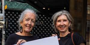 Margaret Donnellan and Cathy Corry at the Sydney’s March 4 Justice event.