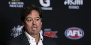 Gillon McLachlan can’t get out the door just yet as major issues remain unresolved. 
