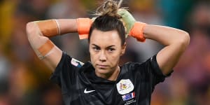 Nike are working with Football Australia on a solution to sell Mackenzie Arnold’s goalkeeper kit. 
