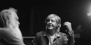 Paul McCartney and Rick Rubin in the six-part documentary.