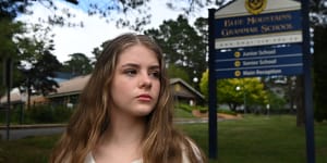 Former Blue Mountains Grammar School student Aimee Clifton is suing the school for bullying.
