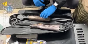 A stolen rifle located in a storage unit in Rivervale on 8 June 2023. The firearm had been reported stolen during a burglary in Baynton in March 2023.