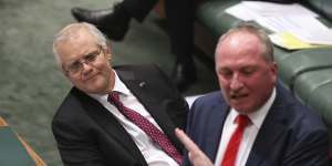 Scott Morrison and Barnaby Joyce will have to come to some sort of agreement on how to tackle climate change before the election due before mid next year. 