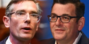 Dominic Perrottet and Daniel Andrews announced the border change on Thursday.