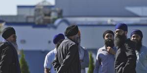 The Guru Nanak Sikh Gurdwara Sahib centre in Surrey,British Columbia,where temple president Hardeep Singh Nijjar was gunned down.