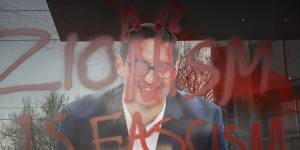 The Melbourne office of Josh Burns was vandalised last year.