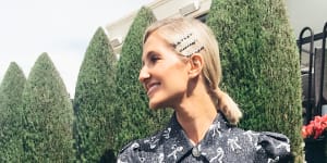Hair clips as millinery may be cheating,but everyone's doing it