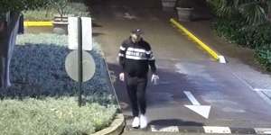 A screenshot from CCTV released by NSW Police of a man who may be able to assist with their investigation.