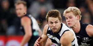 The emergence of Tom Atkins has helped take the pressure of the likes of Patrick Dangerfield.